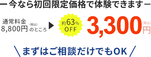 初回限定価格８８００円が3300円！